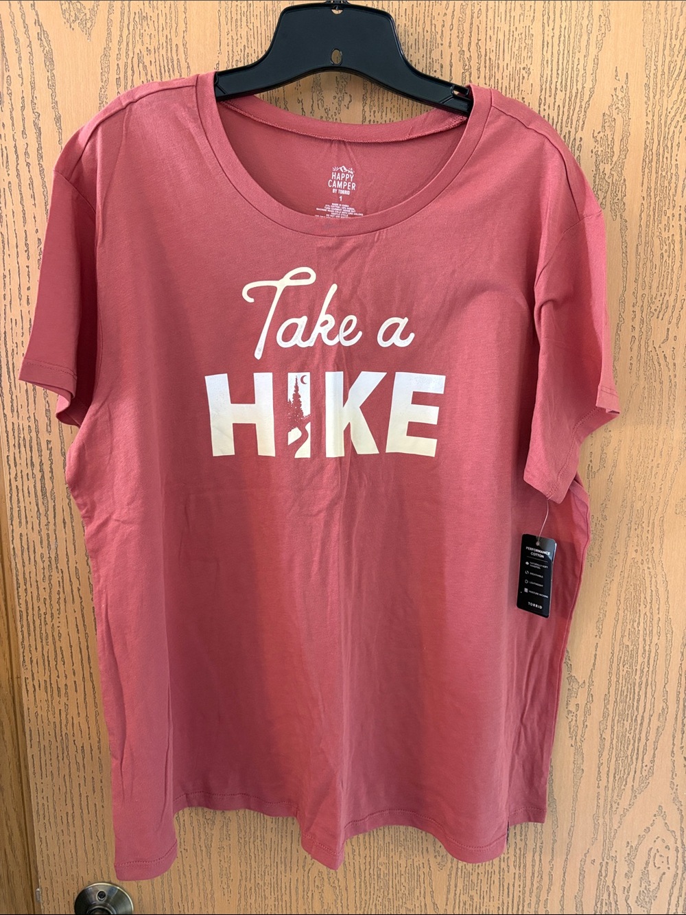 torrid Dusty Rose 'Take a Hike' Short Sleeve Tee